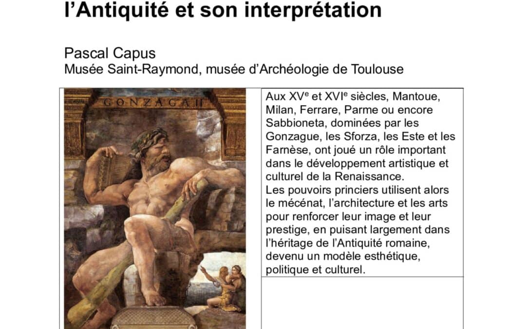 Samedi 20 juin à 14h45 conférence : 📜La Renaissance dans les cours de l’Italie du Nord  par  Pascal Capus 