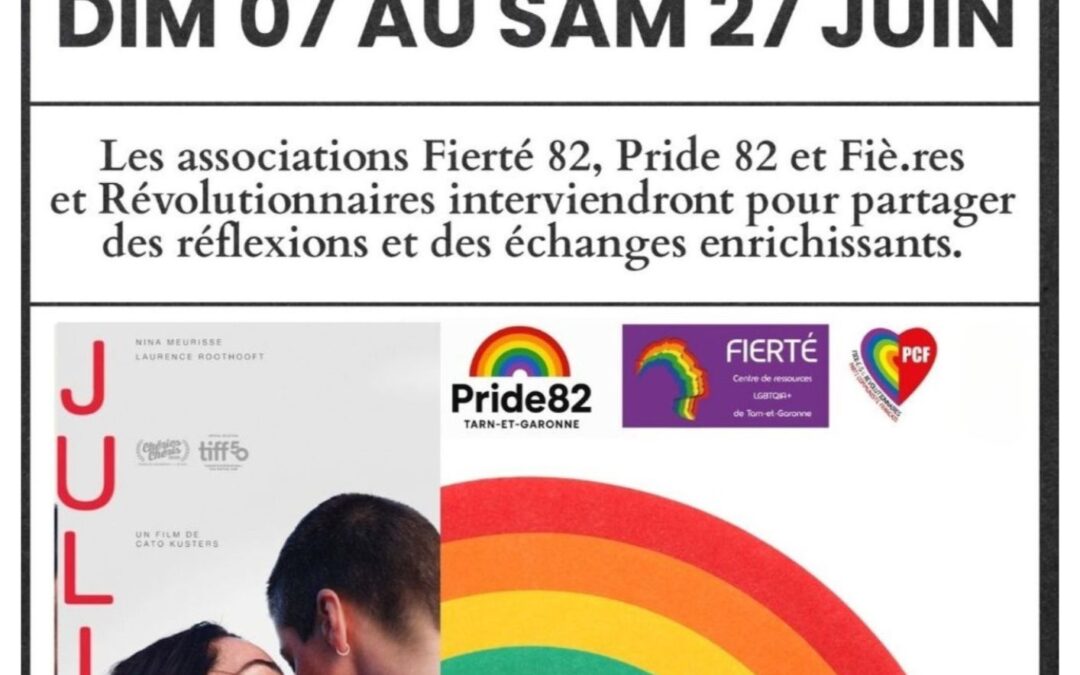 🌈Mois des fiertés : Cycle LGBTQIA+ / 🗣 Ciné rencontre :  Samedi 27 juin à 21h00 (Projection Julian ) 